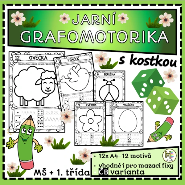 JARNÍ GRAFOMOTORIKA S KOSTKOU 1