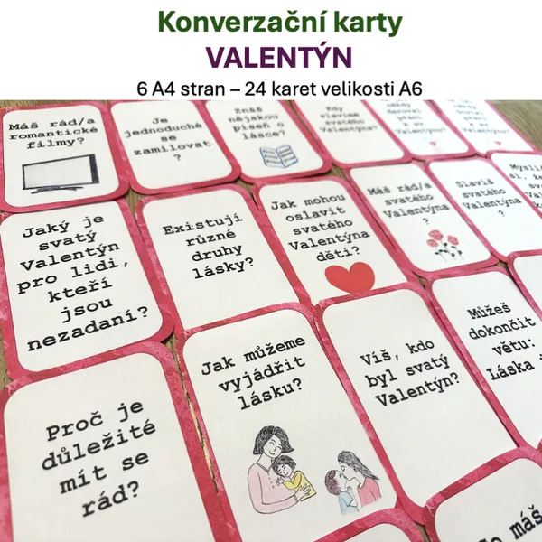 Konverzační karty - Valentýn 1