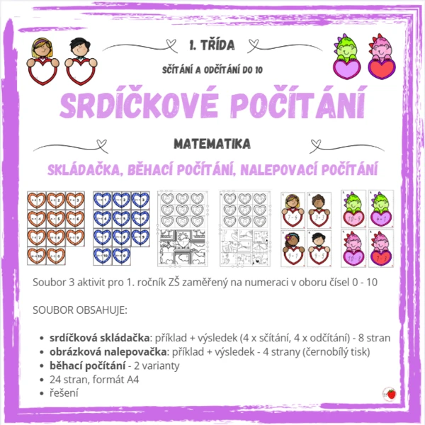 Srdíčkové počítání do 10 1