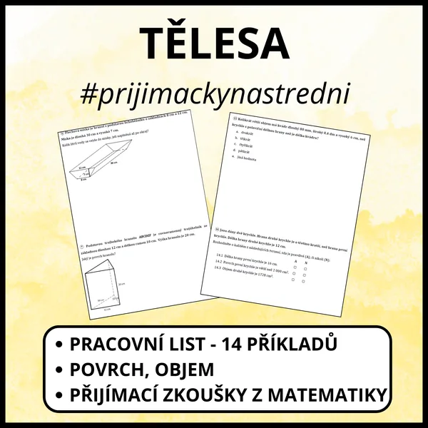 Tělesa - S, V 1