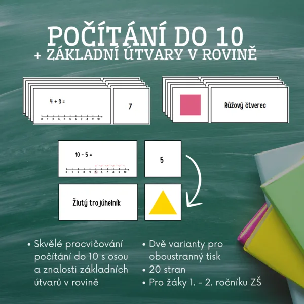 Počítání do 10 + základní útvary v rovině 1