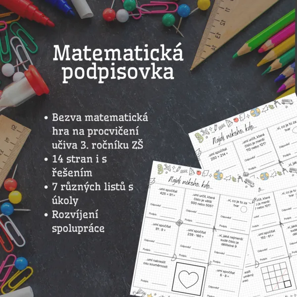 Matematická podpisovka 3.tř. 1