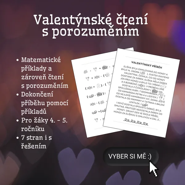 Valentýnské čtení s porozuměním 1