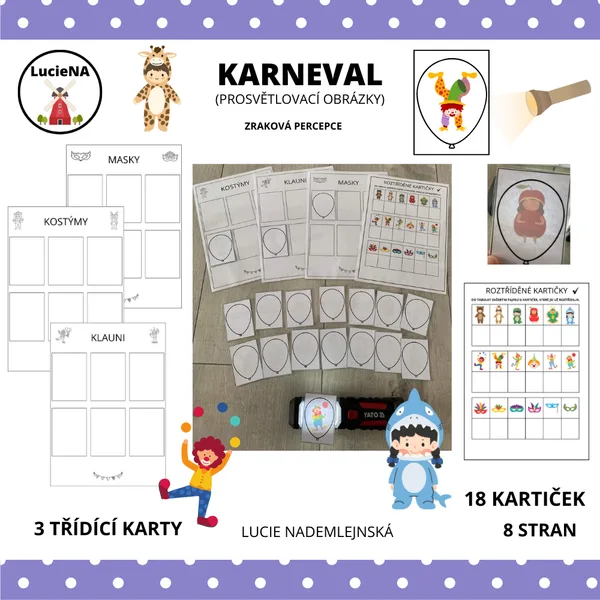 KARNEVAL - PROSVĚTLOVACÍ OBRÁZKY 1