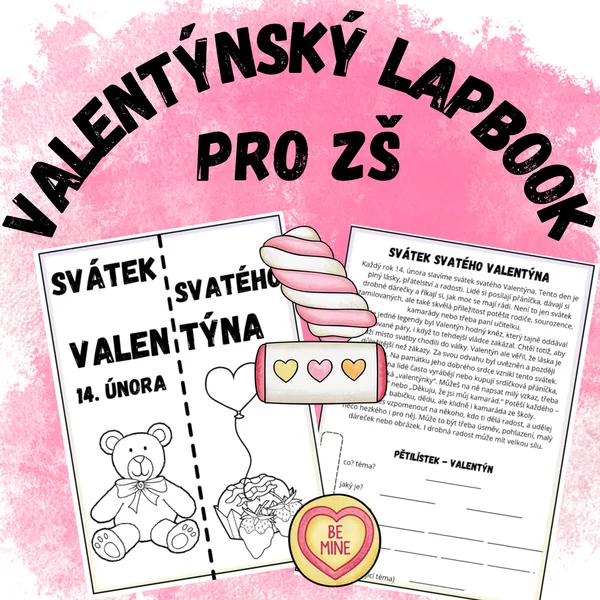 Valentýnský lapbook pro ZŠ 1