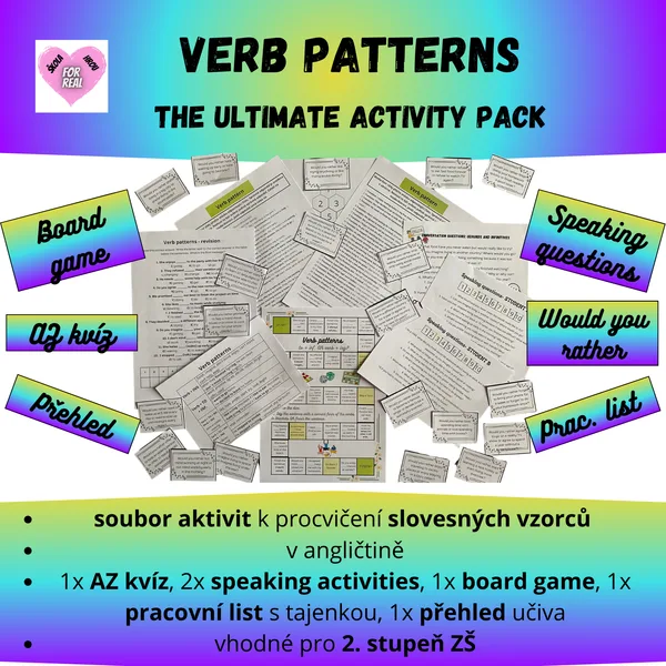 Verb patterns - the ultimate activity pack 1