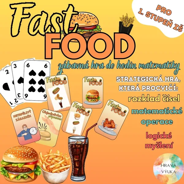 Fast food - rozklad čísel, matematické operace, logické myšlení 1