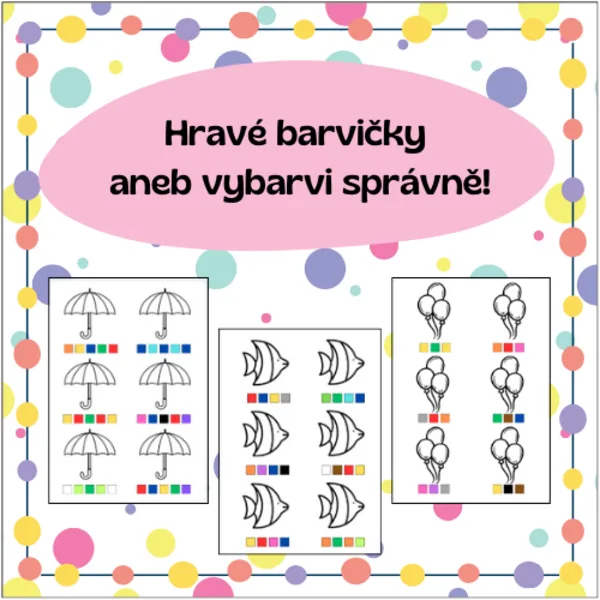 Hravé barvičky aneb vybarvi správně! 1