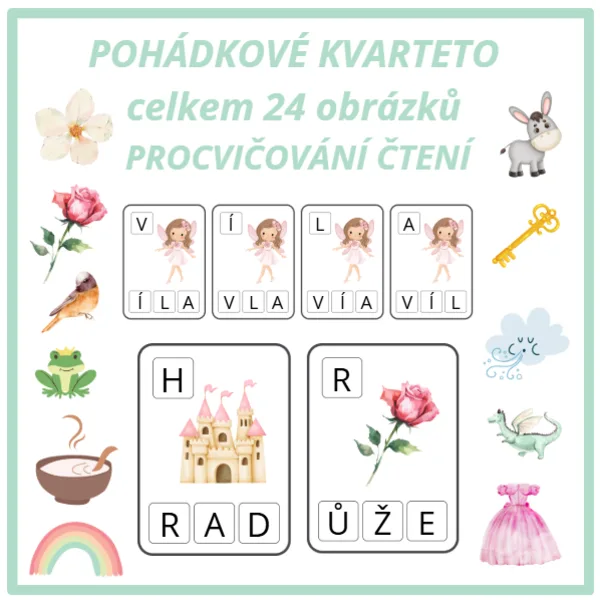 Pohádkové KVARTETO :učíme se číst 1