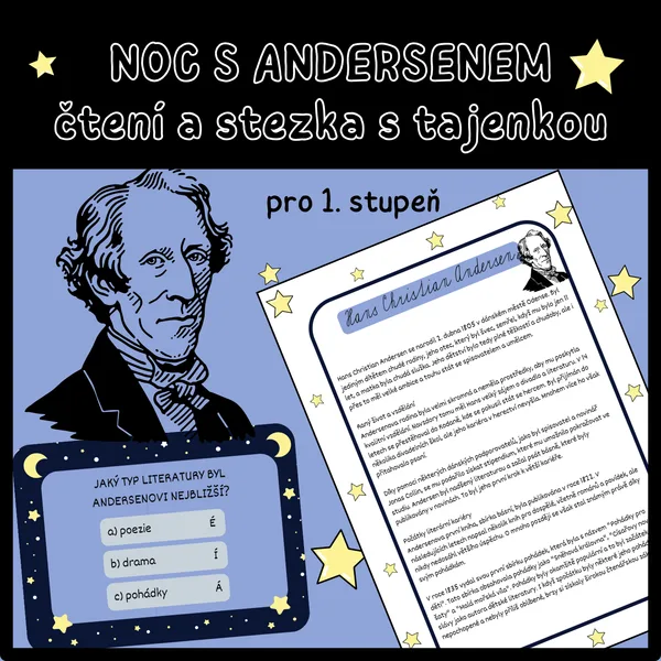 Noc s Andersenem - čtení a stezka s tajenkou 1
