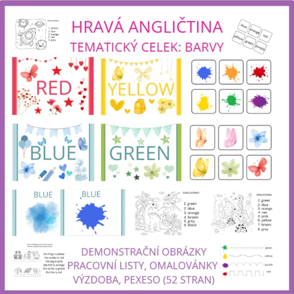 Tematický celek: hravá angličtina BARVY 1