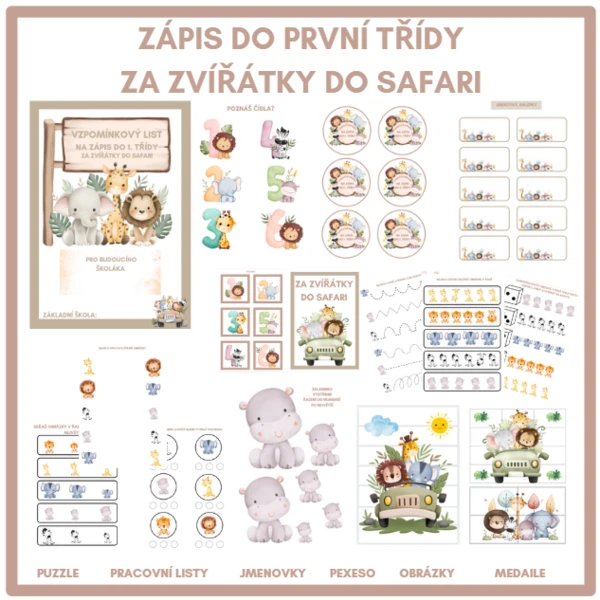 Zápis: téma Za zvířátky do SAFARI 1