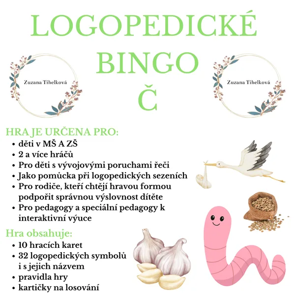 Logopedické bingo - Č 1