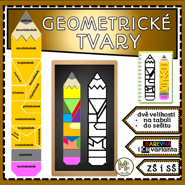 GEOMETRICKÉ TVARY- TUŽKA 1