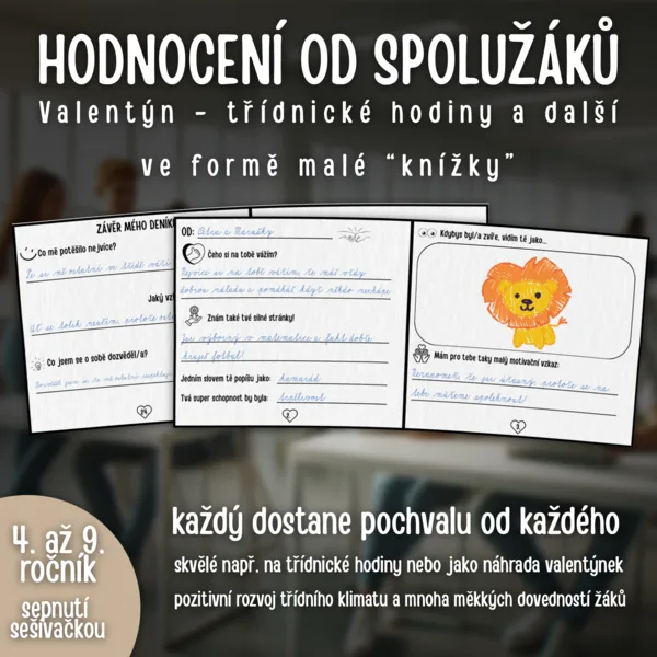 HODNOCENÍ OD SPOLUŽÁKŮ: mini kniha (24 stran) 1