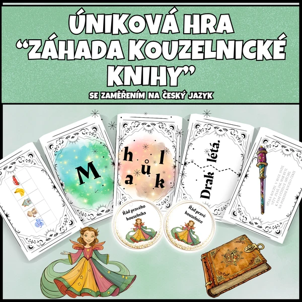 ÚNIKOVKA "Záhada kouzelnické knihy" se zaměřením na ČJ 1