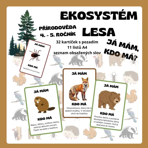 Já mám, kdo má - Ekosystém lesa 1