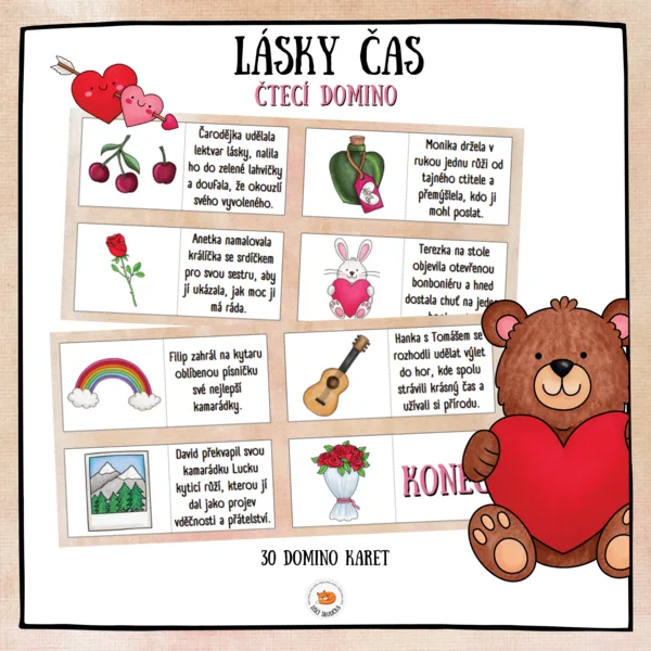 Čtecí domino - Lásky čas 1