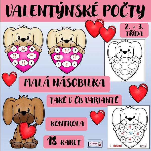 Valentýn - pejsci s násobilkou  1
