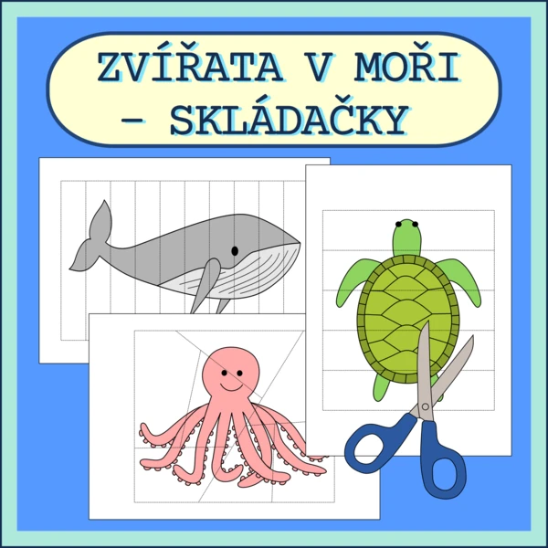 ZVÍŘATA V MOŘI - SKLÁDAČKY 1