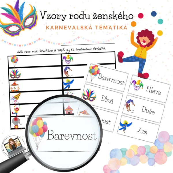 Určování vzorů rodu ženského 1