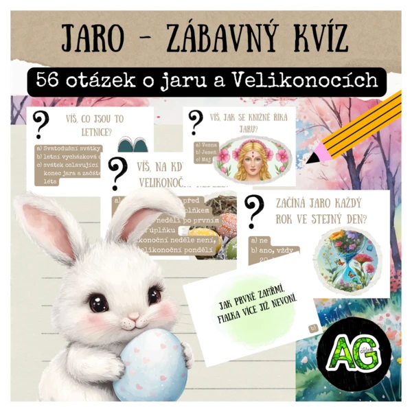 JARO - ZÁBAVNÝ VĚDOMOSTNÍ KVÍZ - 56 OTÁZEK 1