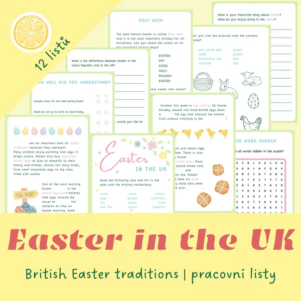EASTER IN THE UK | britské velikonoční tradice | pracovní listy v angličtině 1