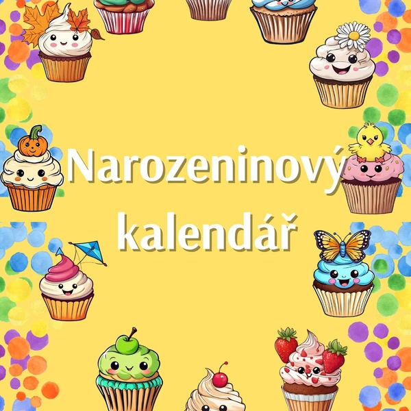 Narozeninový kalendář - muffinky 1