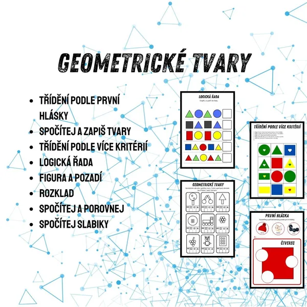 GEOMETRICKÉ TVARY pro MŠ 1