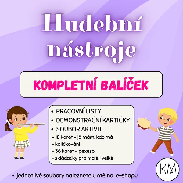 HUDEBNÍ NÁSTROJE - KOMPLETNÍ BALÍČEK MATERIÁLŮ 1