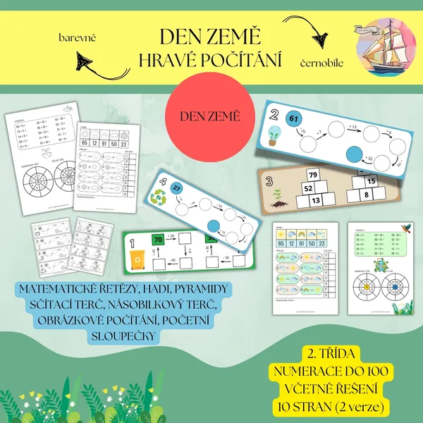 Den Země - hravé počítání pro 2. ročník 1