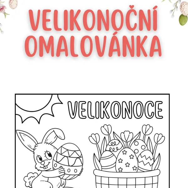 Velikonoční omalovánka (A0) 1