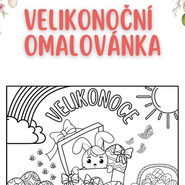 Velikonoční omalovánka (A0) 1