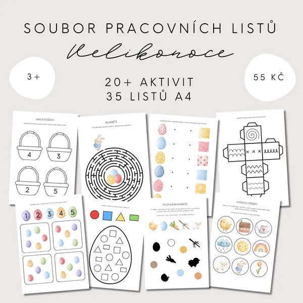 Soubor pracovních listů a aktivit - Velikonoce 1