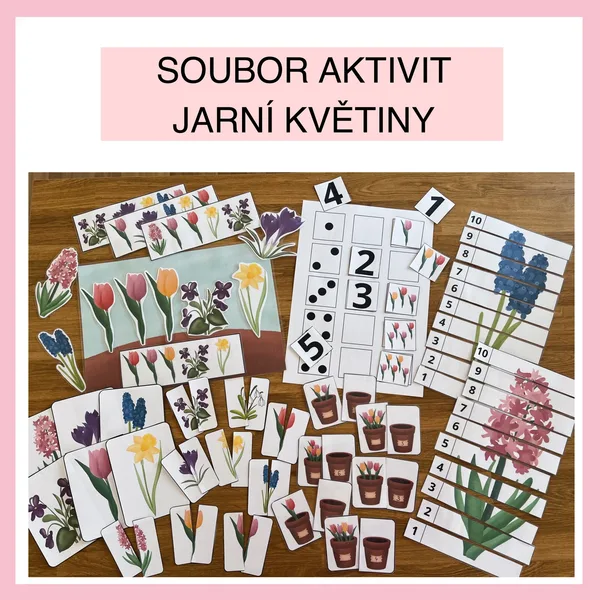 Soubor aktivit - jarní květiny 1