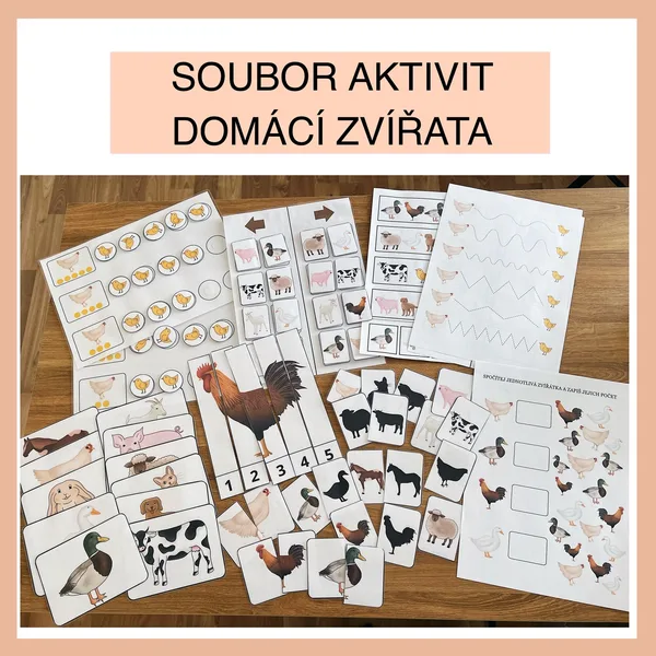 Soubor aktivit - domácí zvířata 1