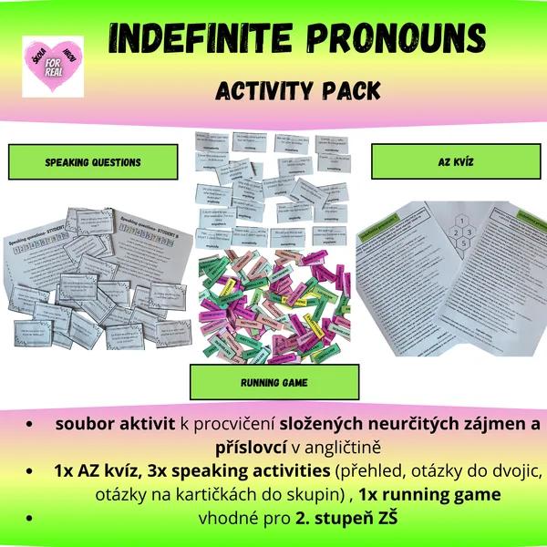Indefinite pronouns - activity pack 1