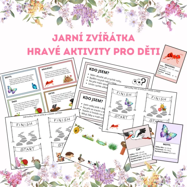 Jarní zvířátka: Hravé aktivity pro děti (Jaro) 1