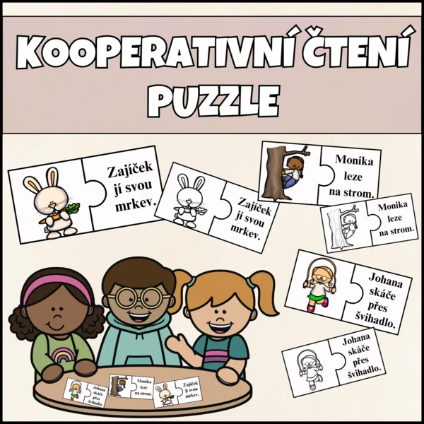 Kooperativní čtení s porozuměním - puzzle 1