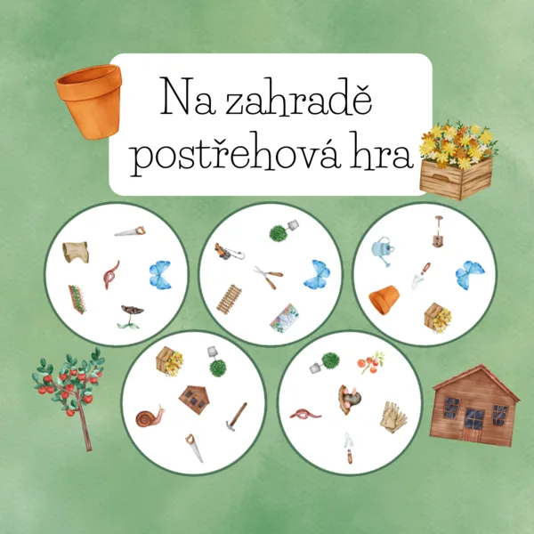 Na zahradě postřehová hra 1