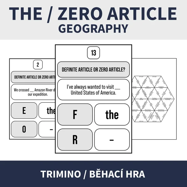 ENG - THE OR ZERO ARTICLE (geography, členy) 1