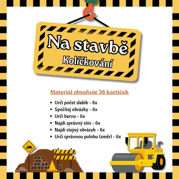 Na stavbě - Kolíčkování 1