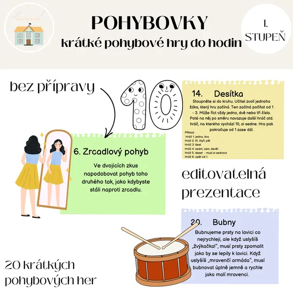 Pohybovky - pohybové chvilky do všech hodin 1