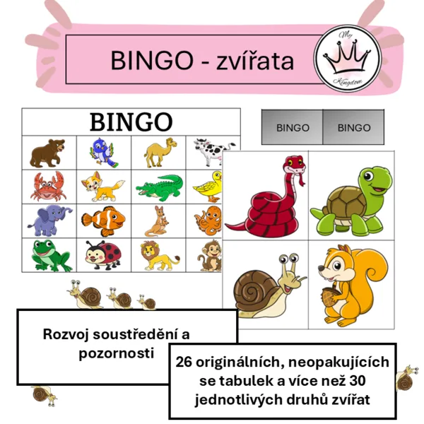 BINGO - zvířata 1