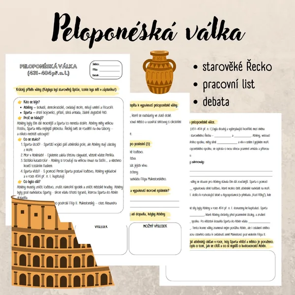 Peloponéská válka - starověké Řecko 1