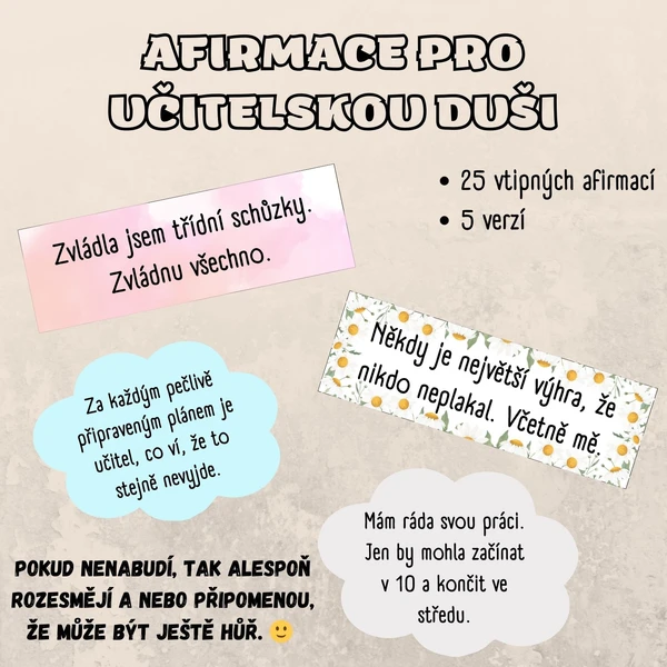 Afirmace pro učitelskou duši 1
