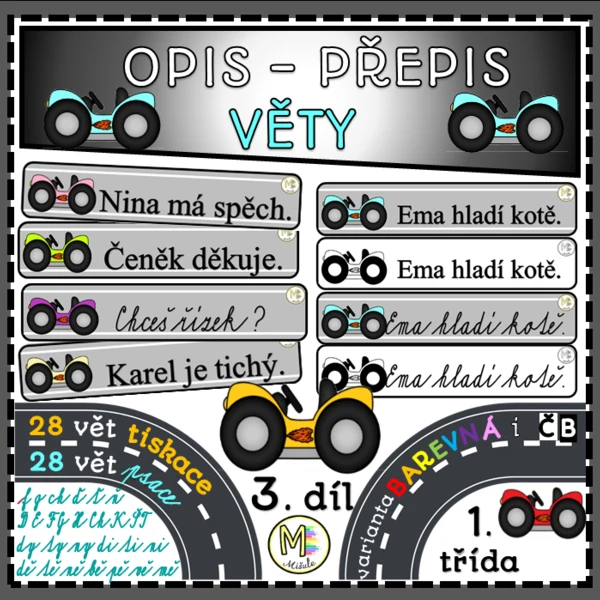 OPIS- PŘEPIS VĚT- ZÁVOĎÁCI- 3. DÍL 1