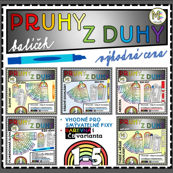 PRUHY Z DUHY- VÝHODNÝ BALÍČEK (1.-5.DÍL) 1