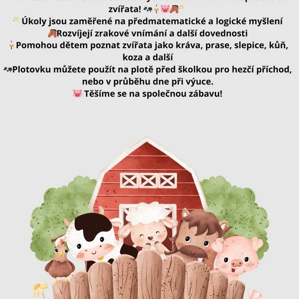 Plotovka- hospodářská zvířata 🐄🐔🐷🐴🐑 1