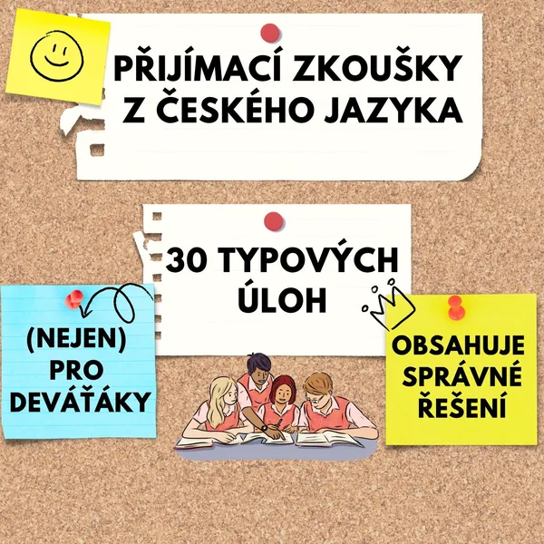 Přijímačky z českého jazyka - 30 typových úloh  1